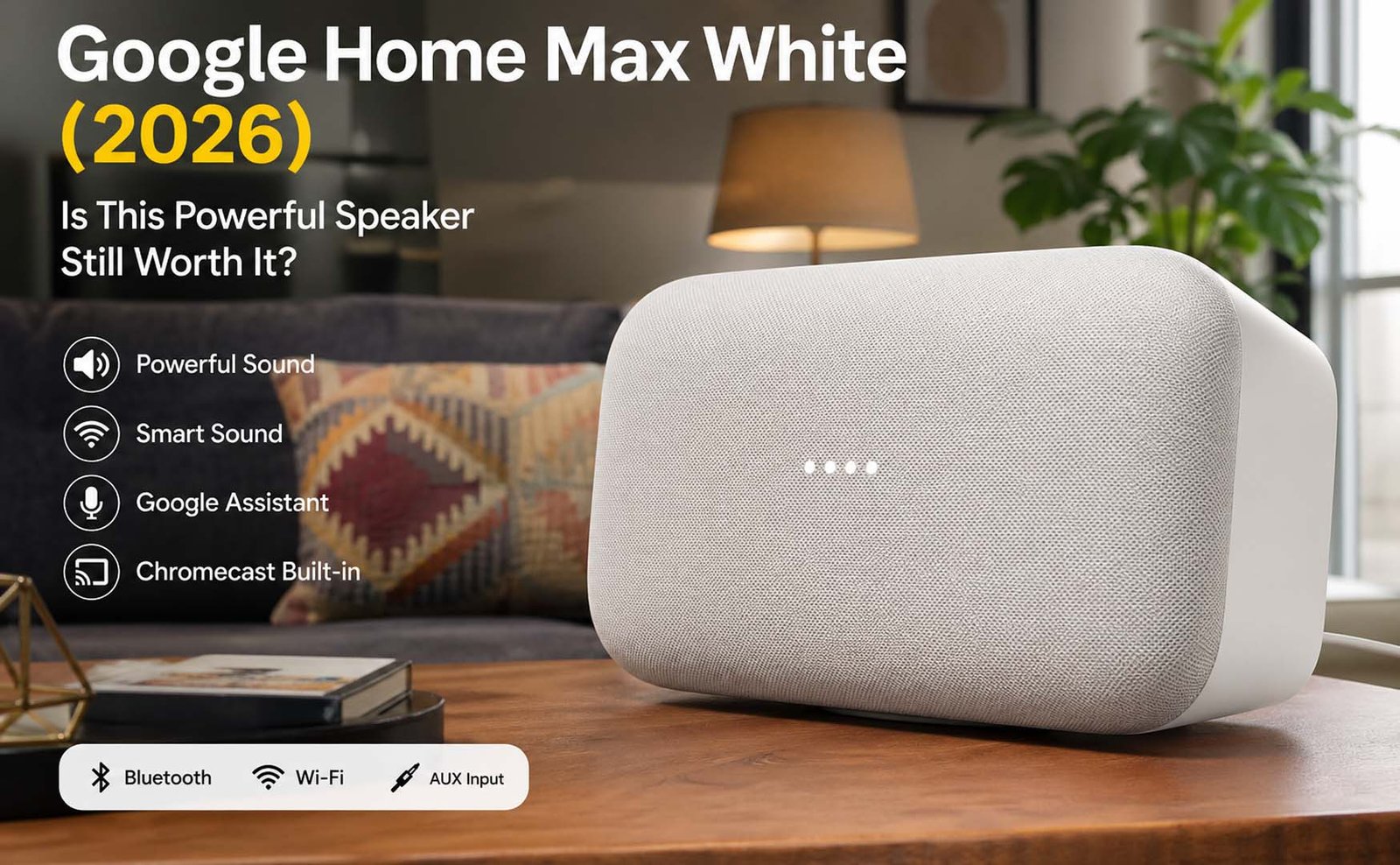 Google Home Max White