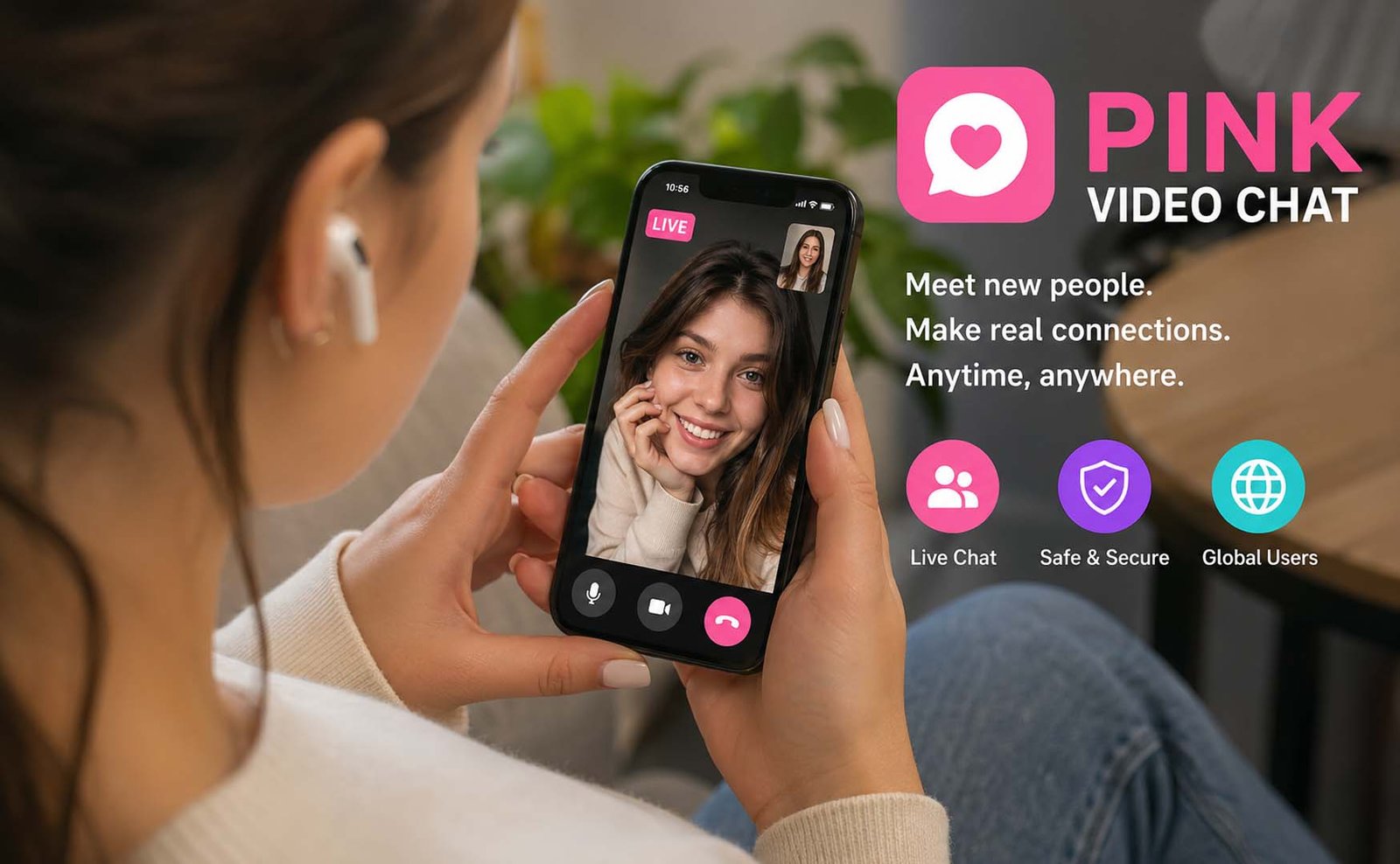 Pink Video Chat
