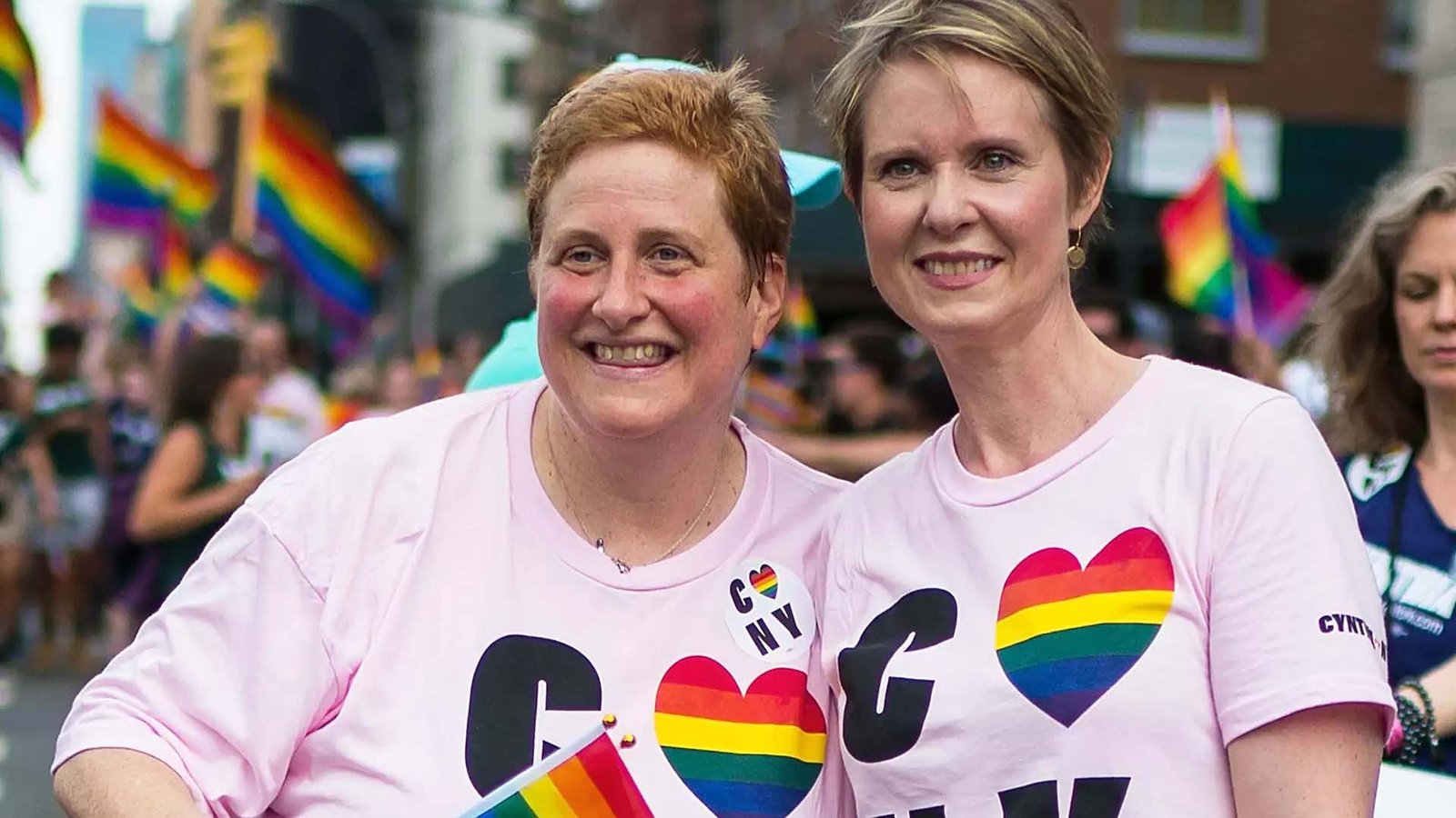 Christine Marinoni and Cynthia Nixon Engagement and Wedding