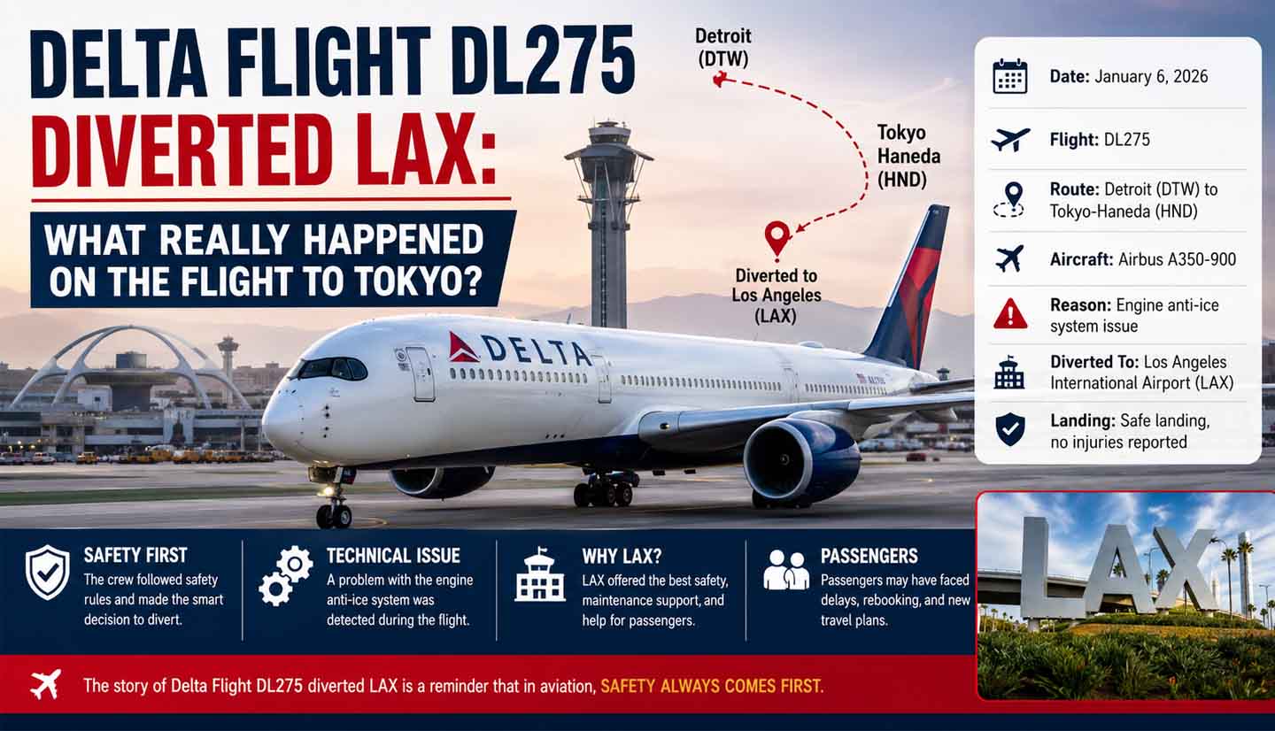 delta flight dl275 diverted lax