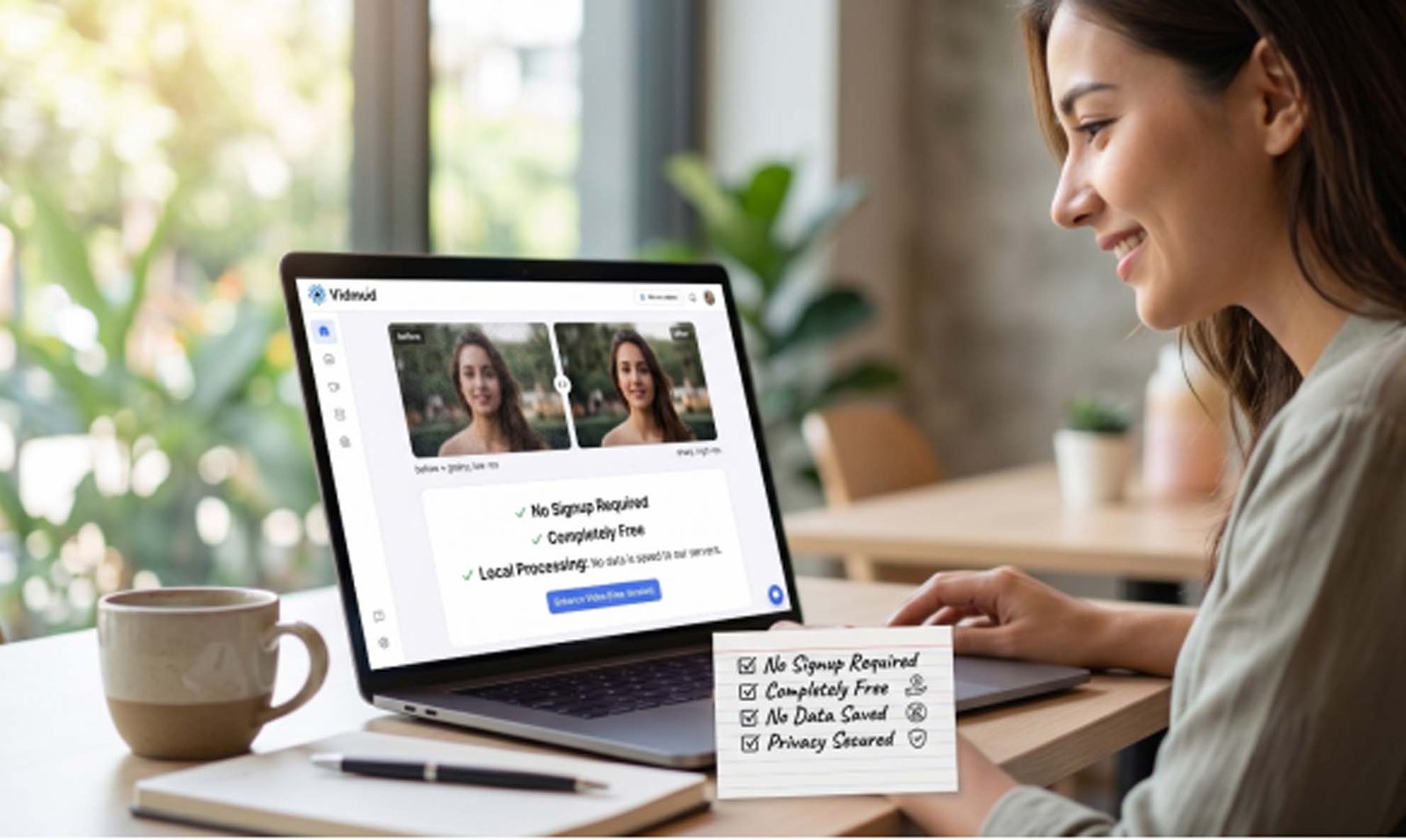 Vidmud AI Photo Editor Online Review: Smart Photo Enhancements Without Sign-Up